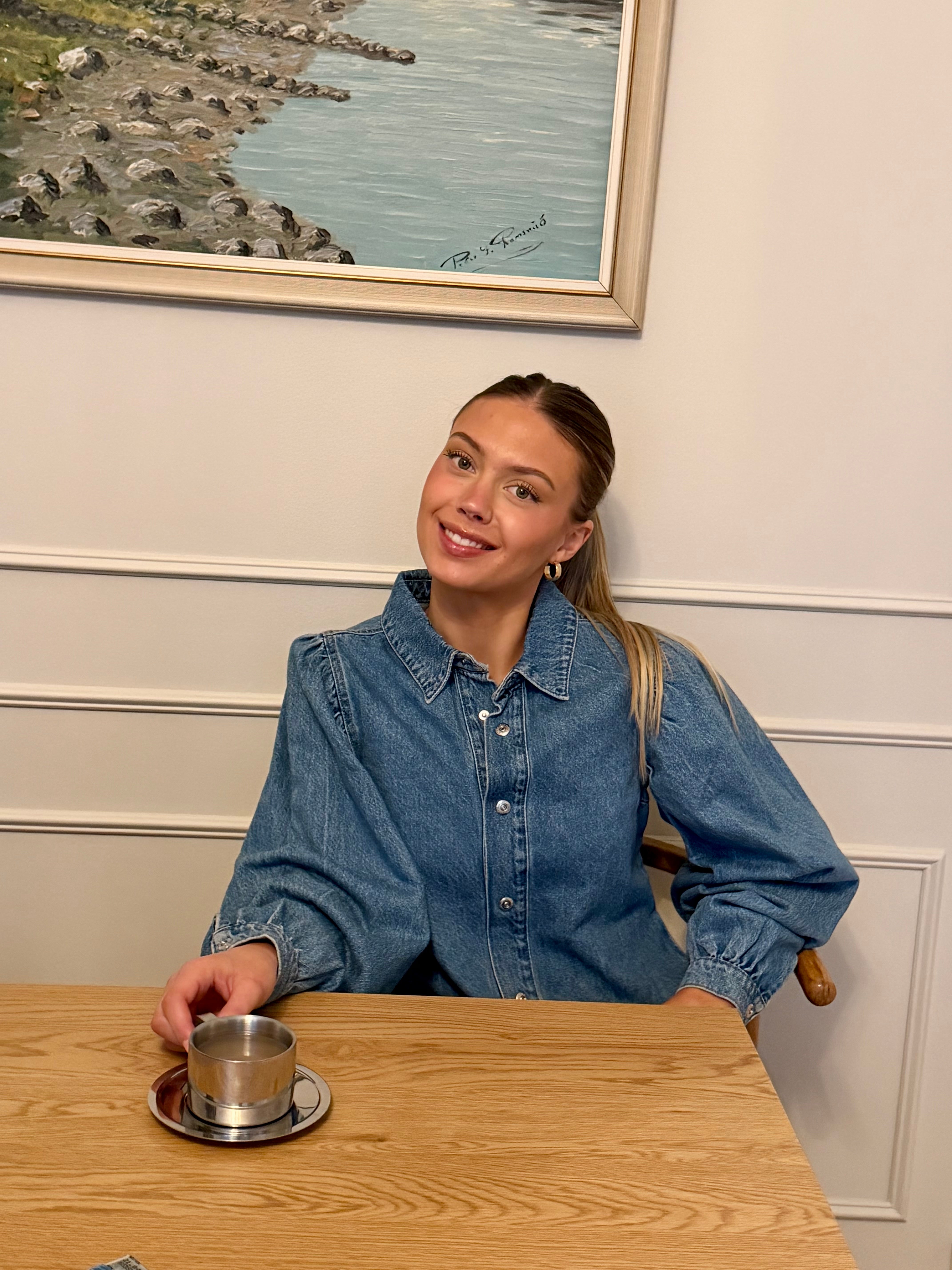 PCRITT Denim Shirt - Light Blue Denim